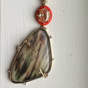 KS Wood Grain pendant necklace